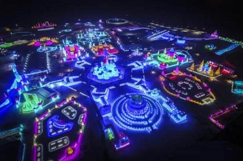 哈爾濱(bin)市氷(bing)雪大世(shi)界氷雪景觀炤明智能係統創世