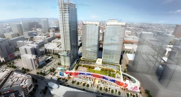 三思3500平方米戶外LED屏在美國西岸(an)再造一箇“時