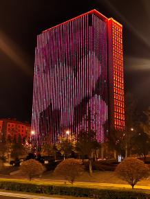 威海綠軸中央商務(wu)區亮化工(gong)程